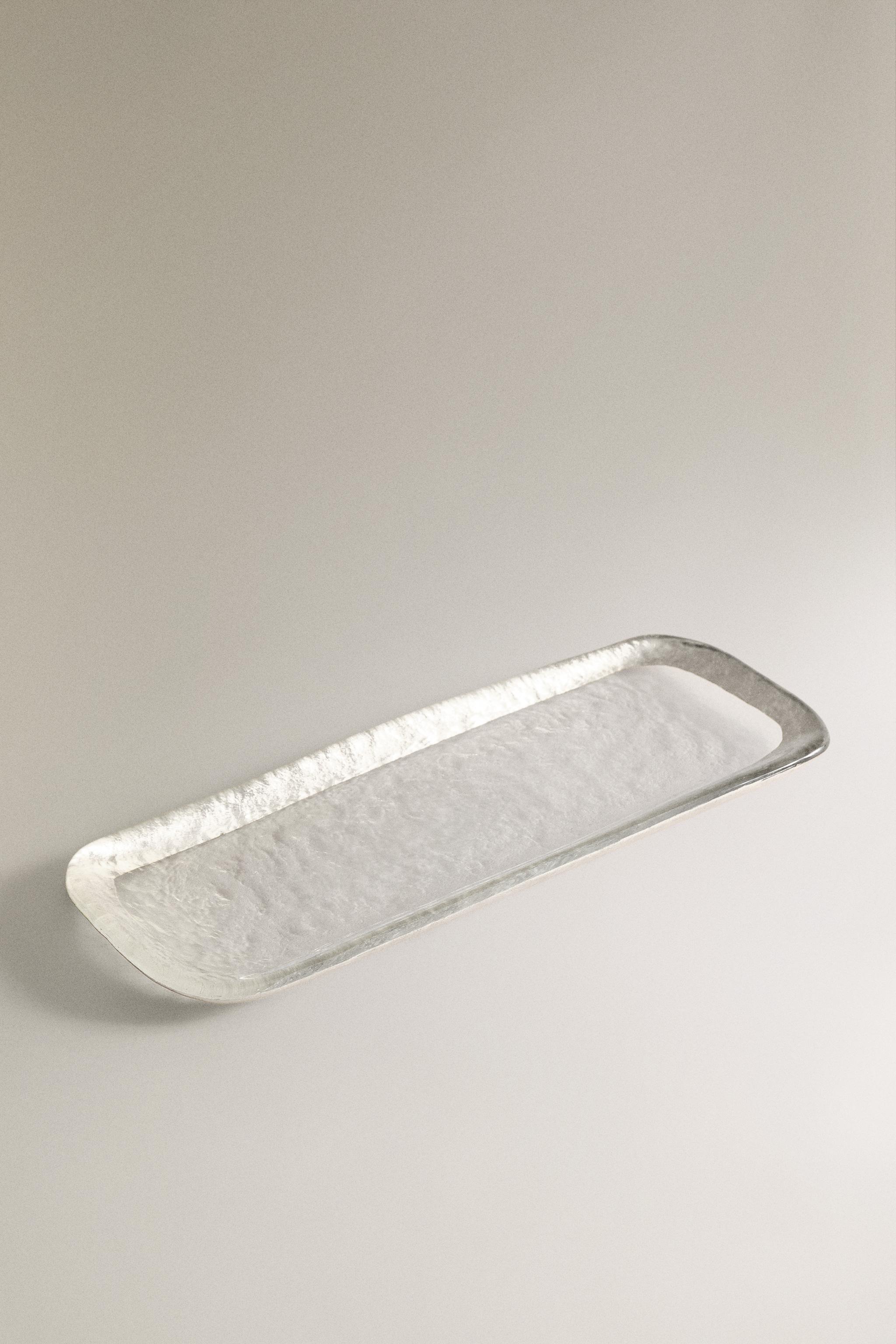 PLAT VERRE RECYCLABLE BORD DORÉ